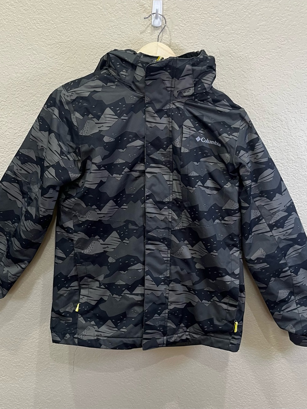 Columbia Arctic Trip lll Interchangeable Fleece Camo Rain Jacket Size L 14-16